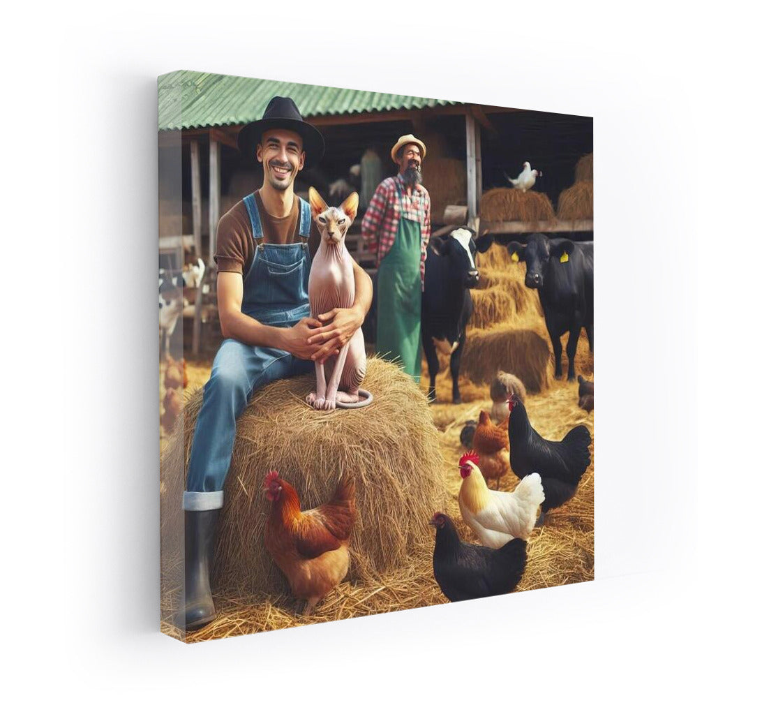The Mysterious Sphinx on the Farm: Life Among Chickens and Hay