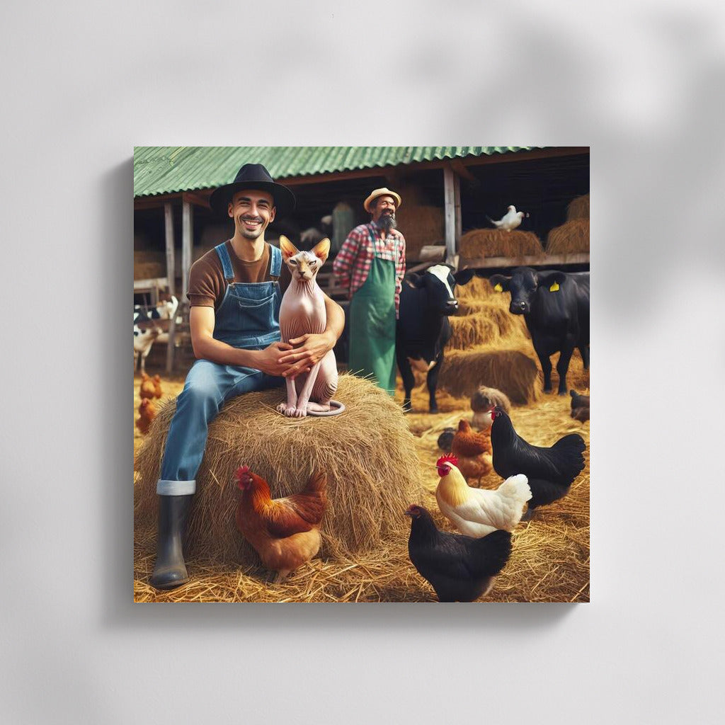 The Mysterious Sphinx on the Farm: Life Among Chickens and Hay