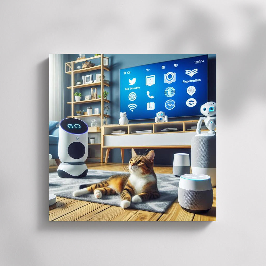 Tech Cat: Future Comfort in a Smart Home