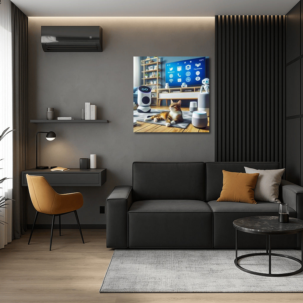 Tech Cat: Future Comfort in a Smart Home