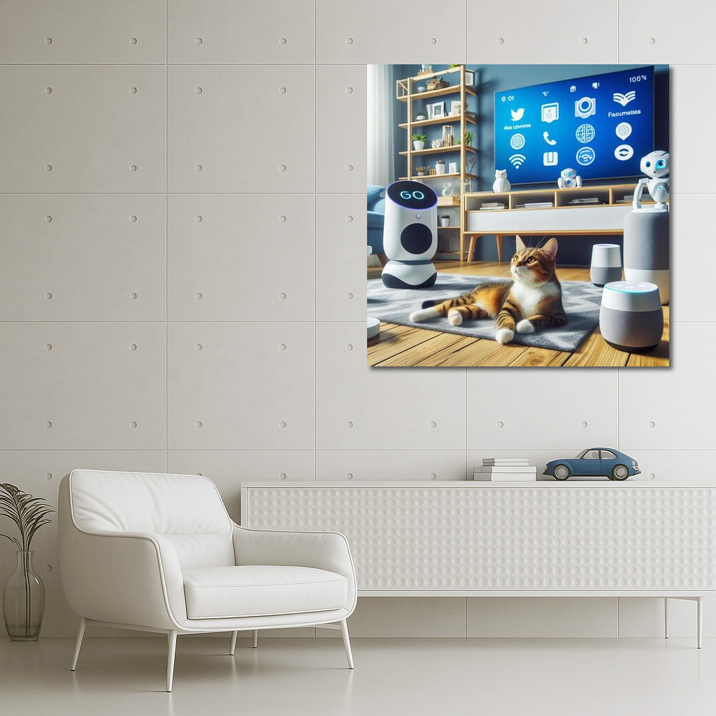 Tech Cat: Future Comfort in a Smart Home
