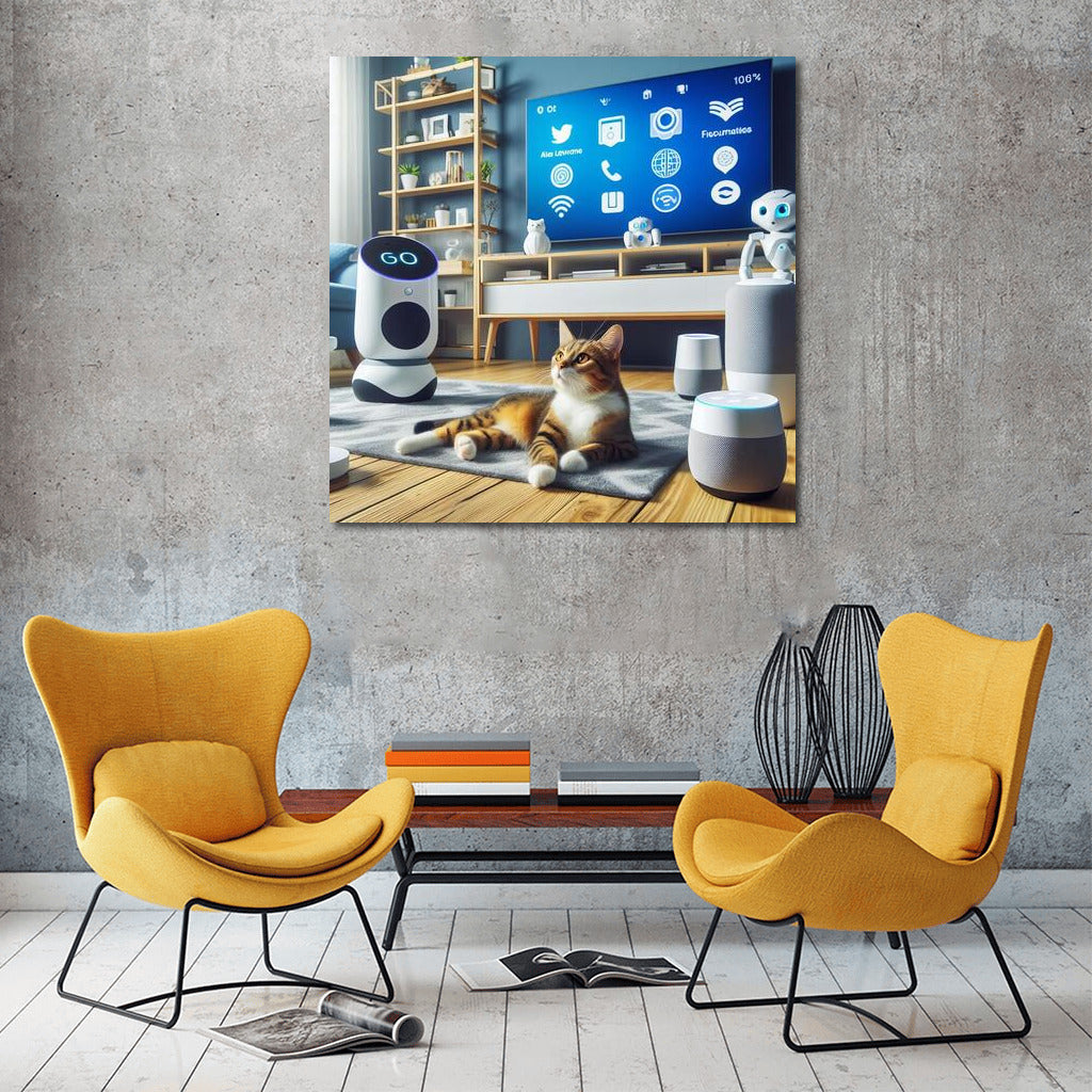 Tech Cat: Future Comfort in a Smart Home