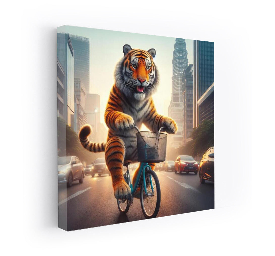Tiger on Bike: Urban Adventure