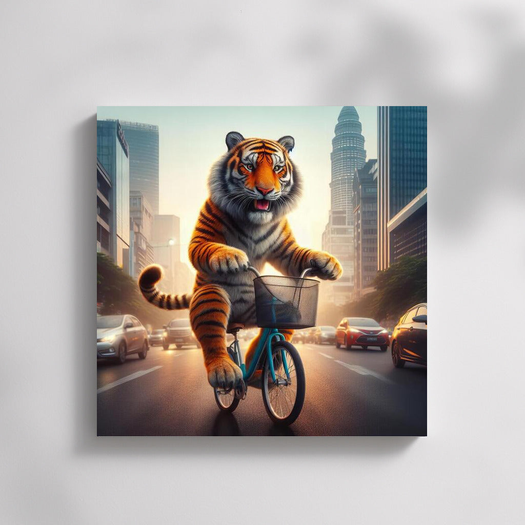 Tiger on Bike: Urban Adventure