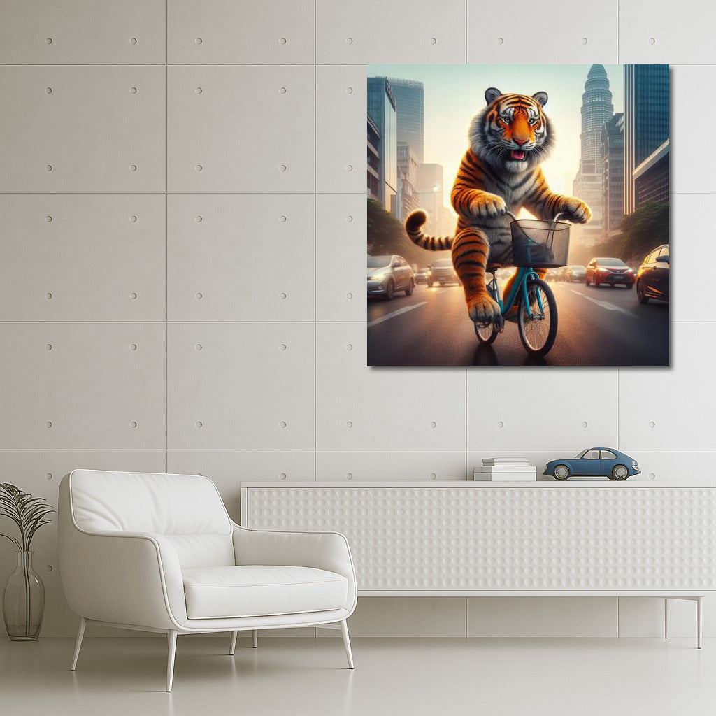 Tiger on Bike: Urban Adventure