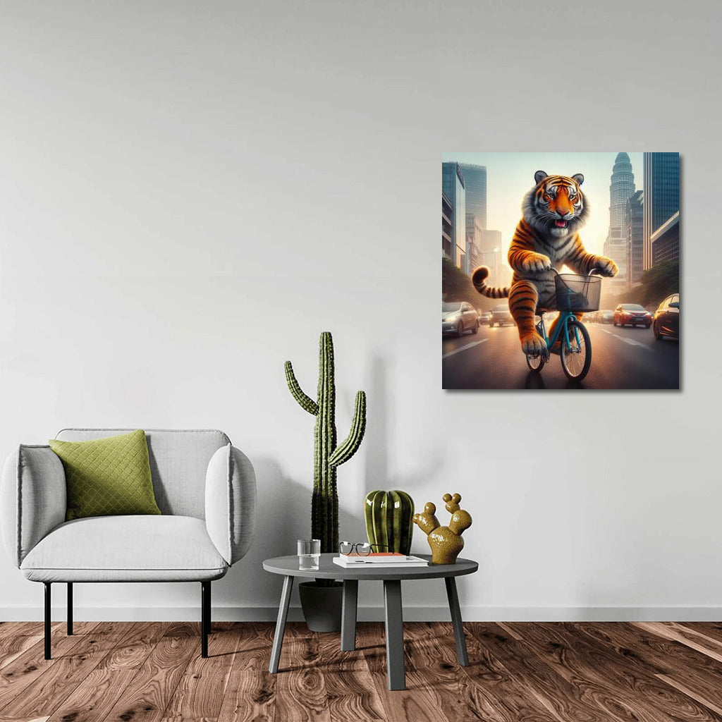 Tiger on Bike: Urban Adventure