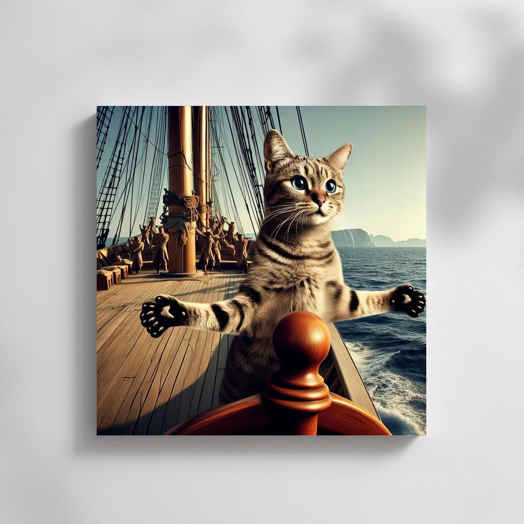 Titanic Cat: Freedom on the Bow