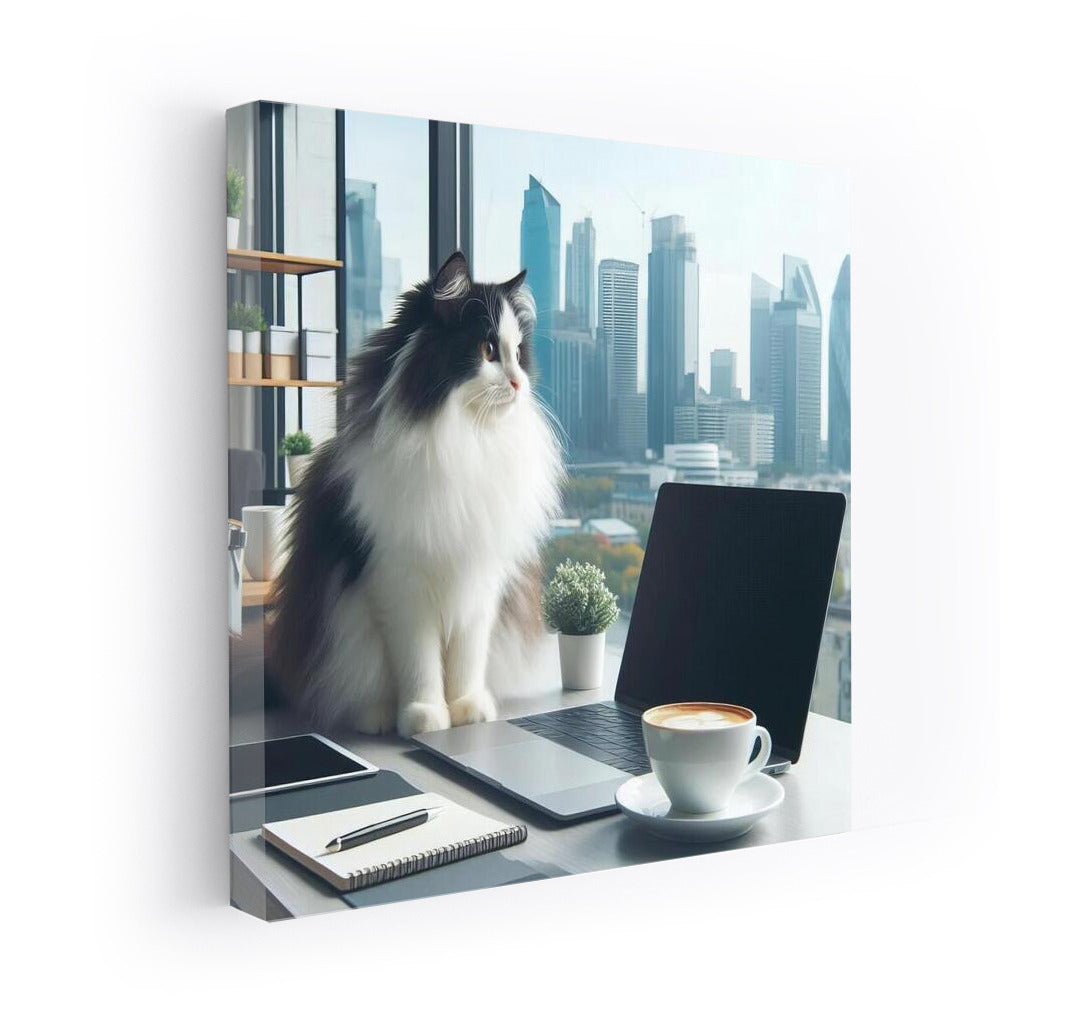 Turkish Van in the Office: Cat Inspiration for a Cozy Workspace