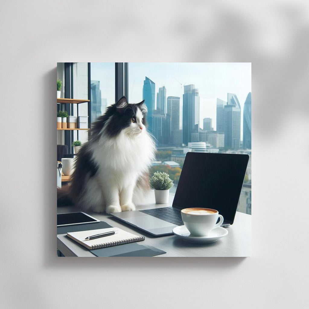Turkish Van in the Office: Cat Inspiration for a Cozy Workspace