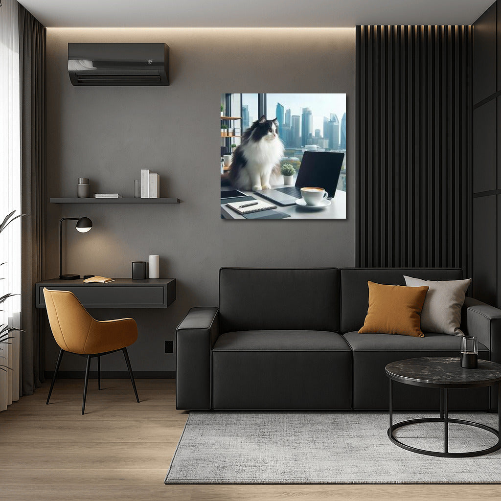 Turkish Van in the Office: Cat Inspiration for a Cozy Workspace