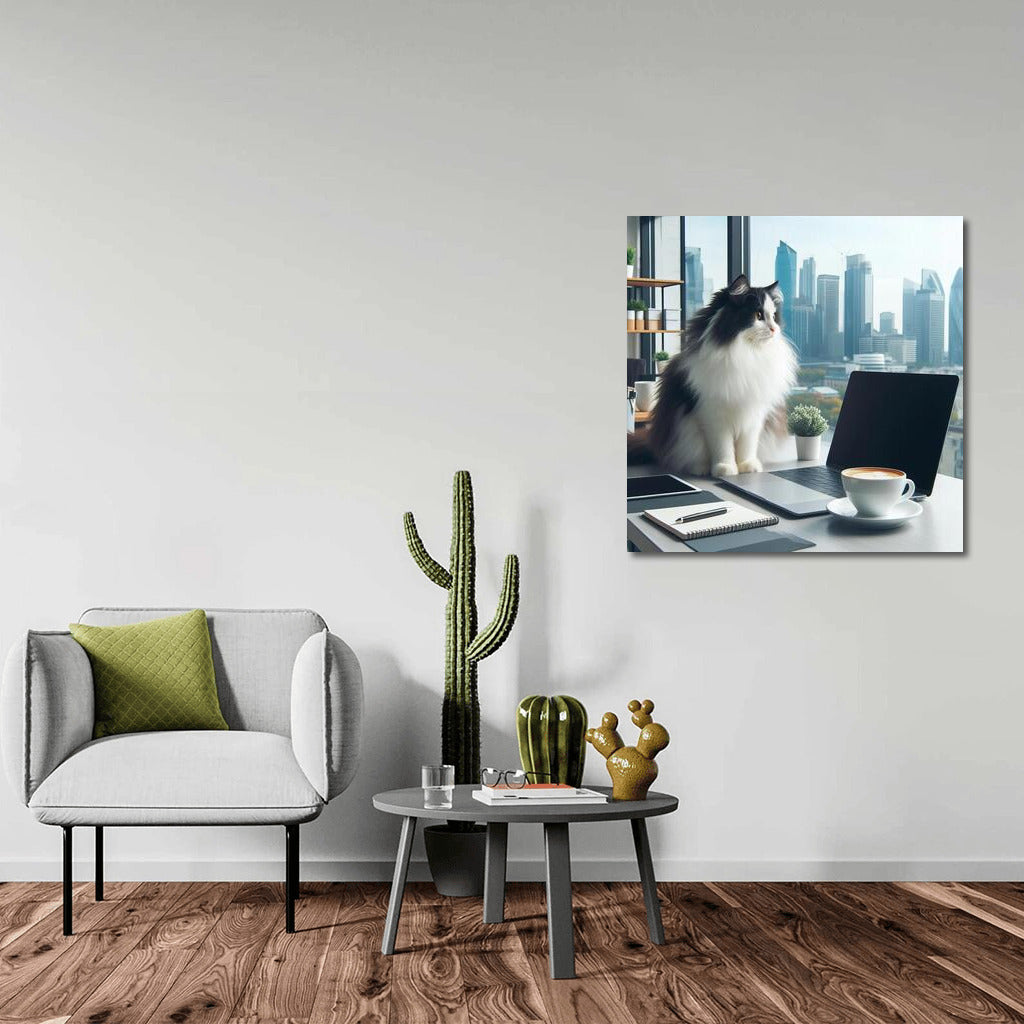 Turkish Van in the Office: Cat Inspiration for a Cozy Workspace
