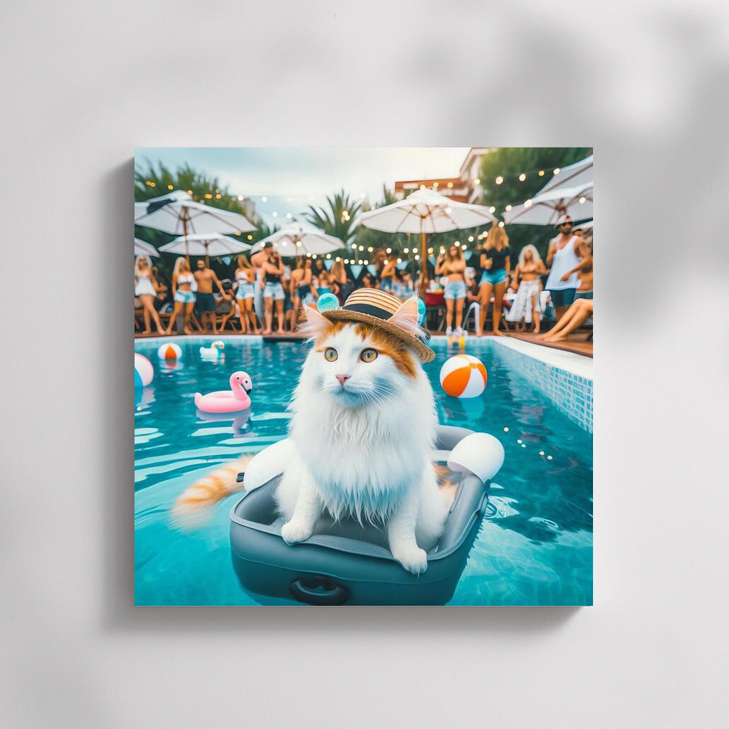 Turkish Van: The Furry King of the Pool Party
