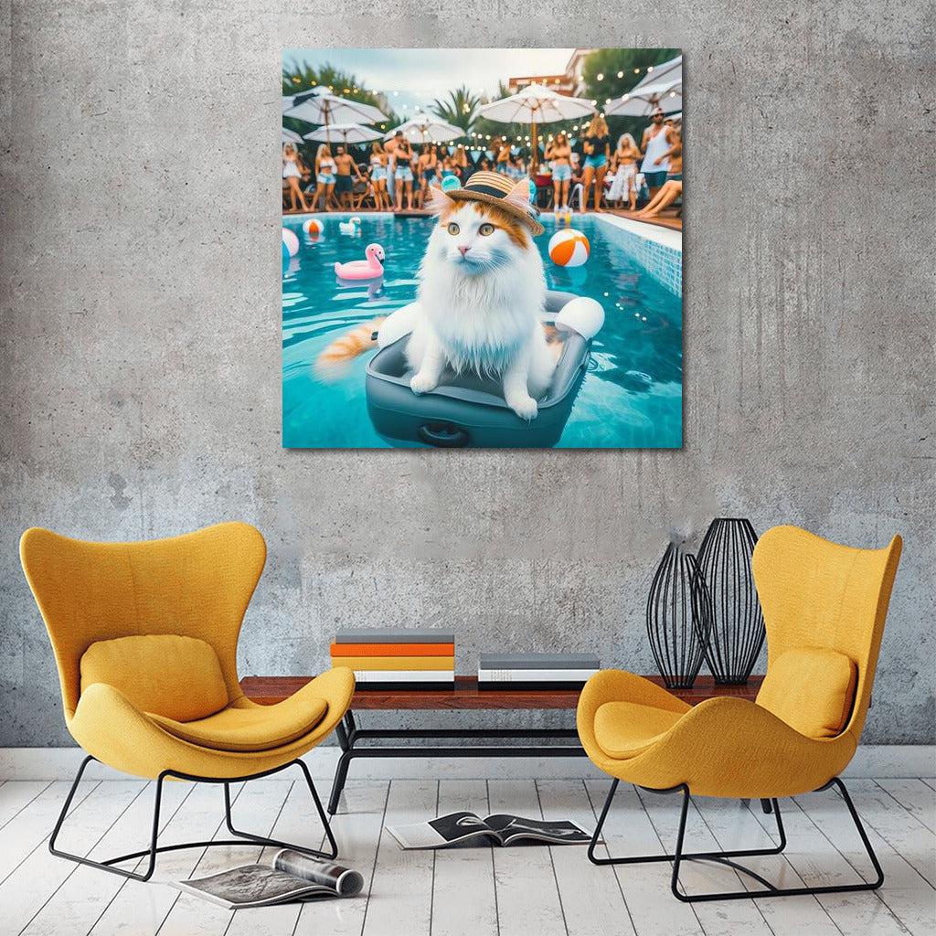 Turkish Van: The Furry King of the Pool Party