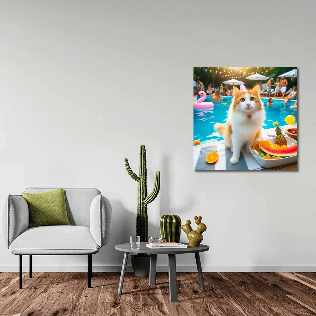Turkish Van: Cat Chic at the Pool Party