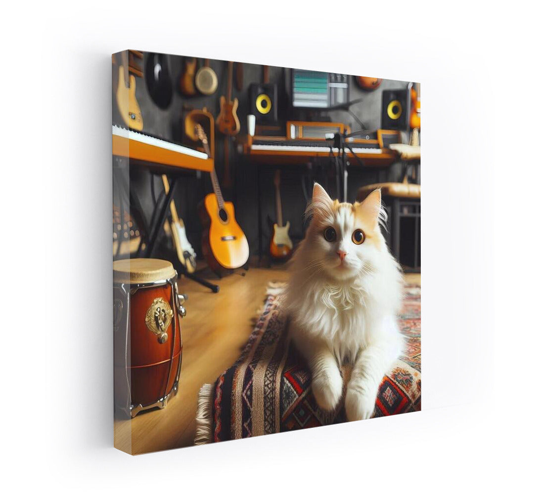 Musical Muz Turkish Van: Cat in Sound Studio 3