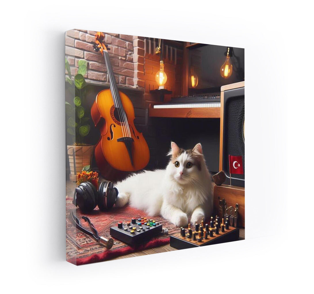 Turkish Van in Music Studio: Creative Charm for Your Interior