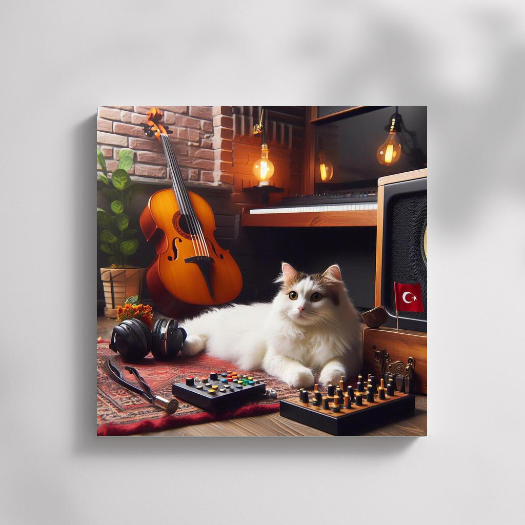 Turkish Van in Music Studio: Creative Charm for Your Interior