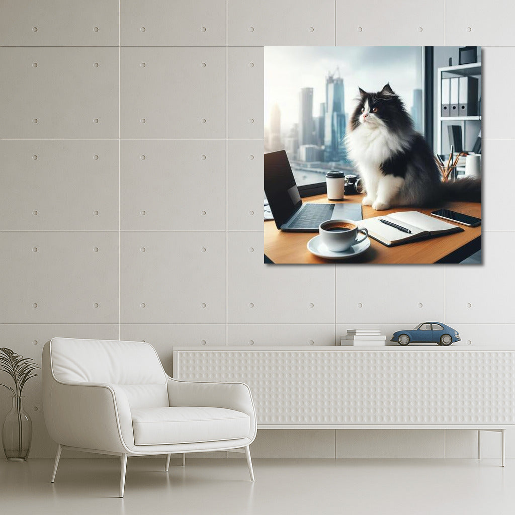 Turkish Van in the Office: Comfort and Style on Your Wall