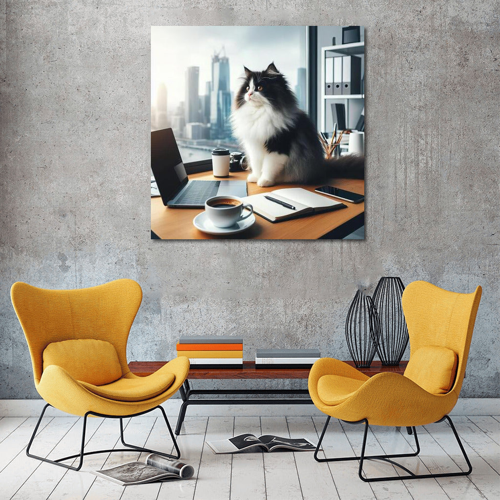 Turkish Van in the Office: Comfort and Style on Your Wall