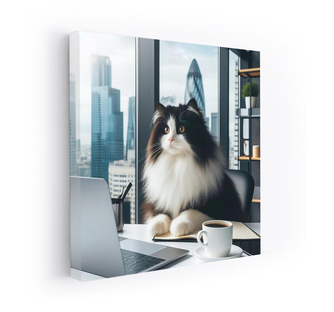 Turkish Van in the Office: Feline Charm for the Interior