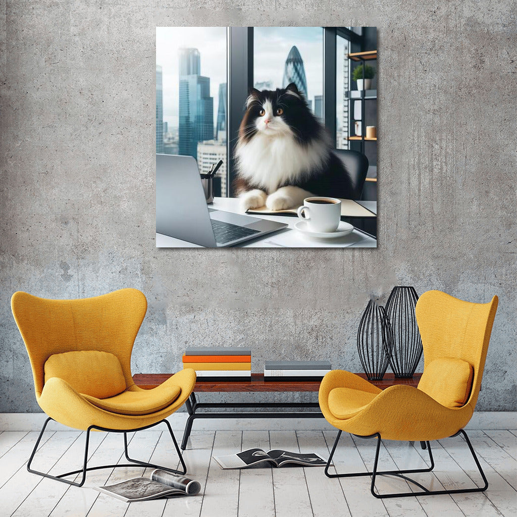 Turkish Van in the Office: Feline Charm for the Interior