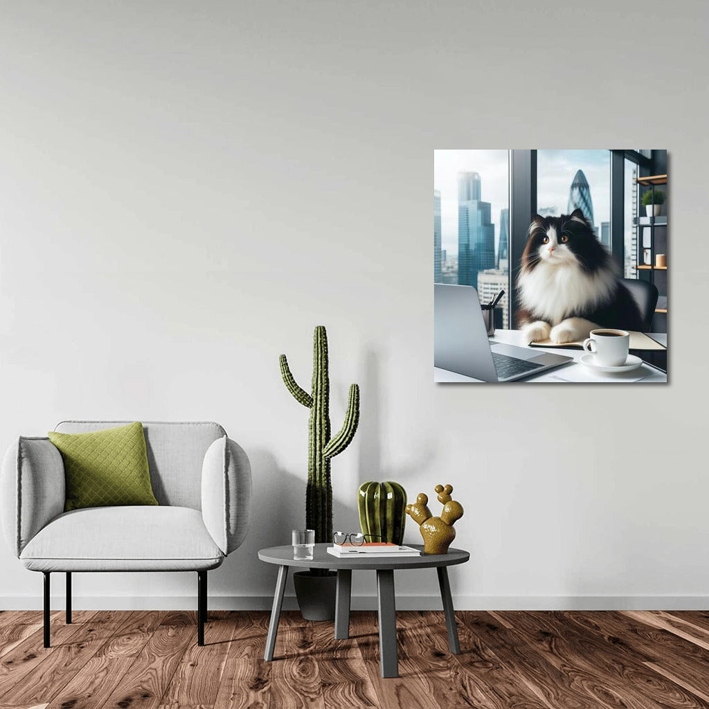 Turkish Van in the Office: Feline Charm for the Interior