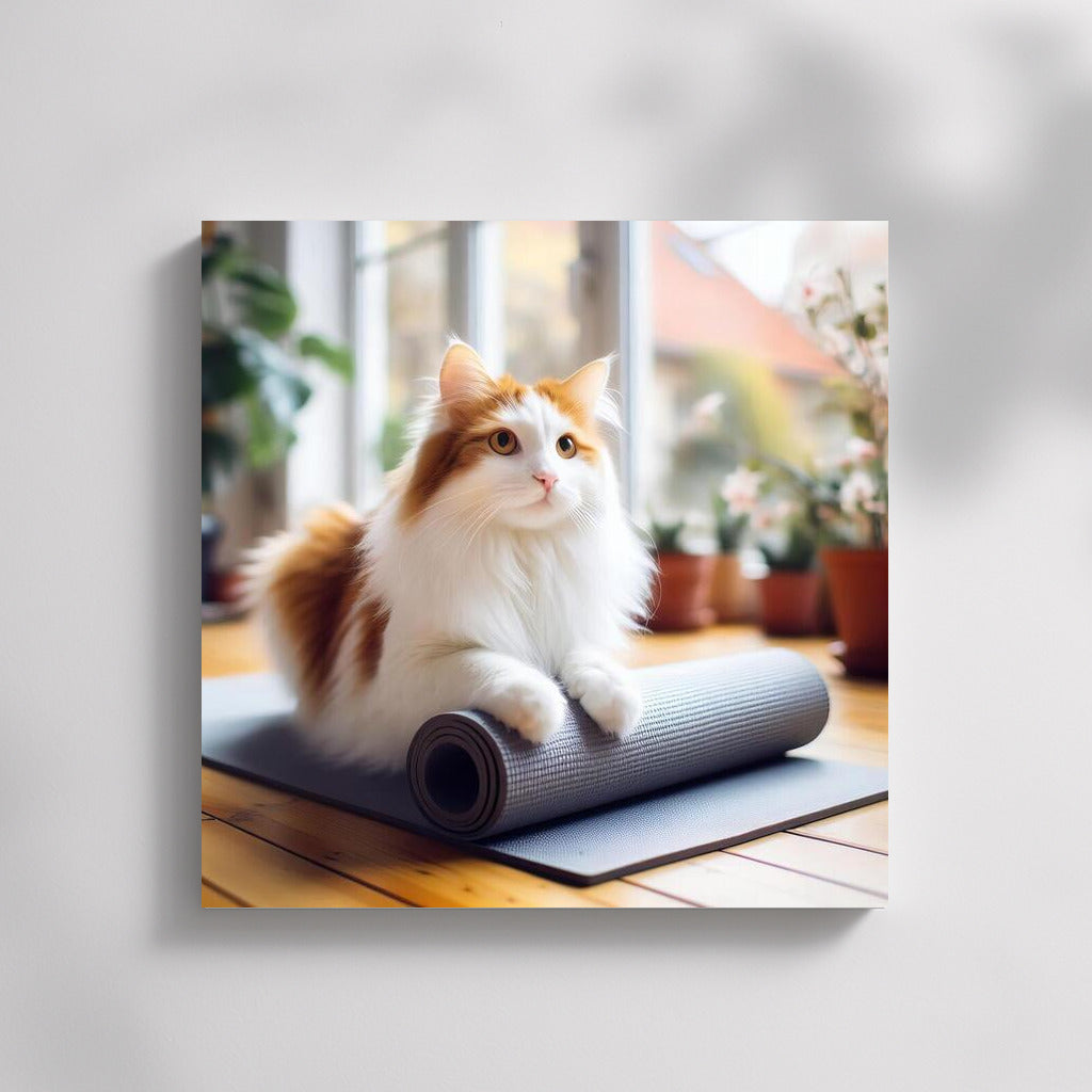 Turkish Van in Yoga Studio: Comfort and Harmony