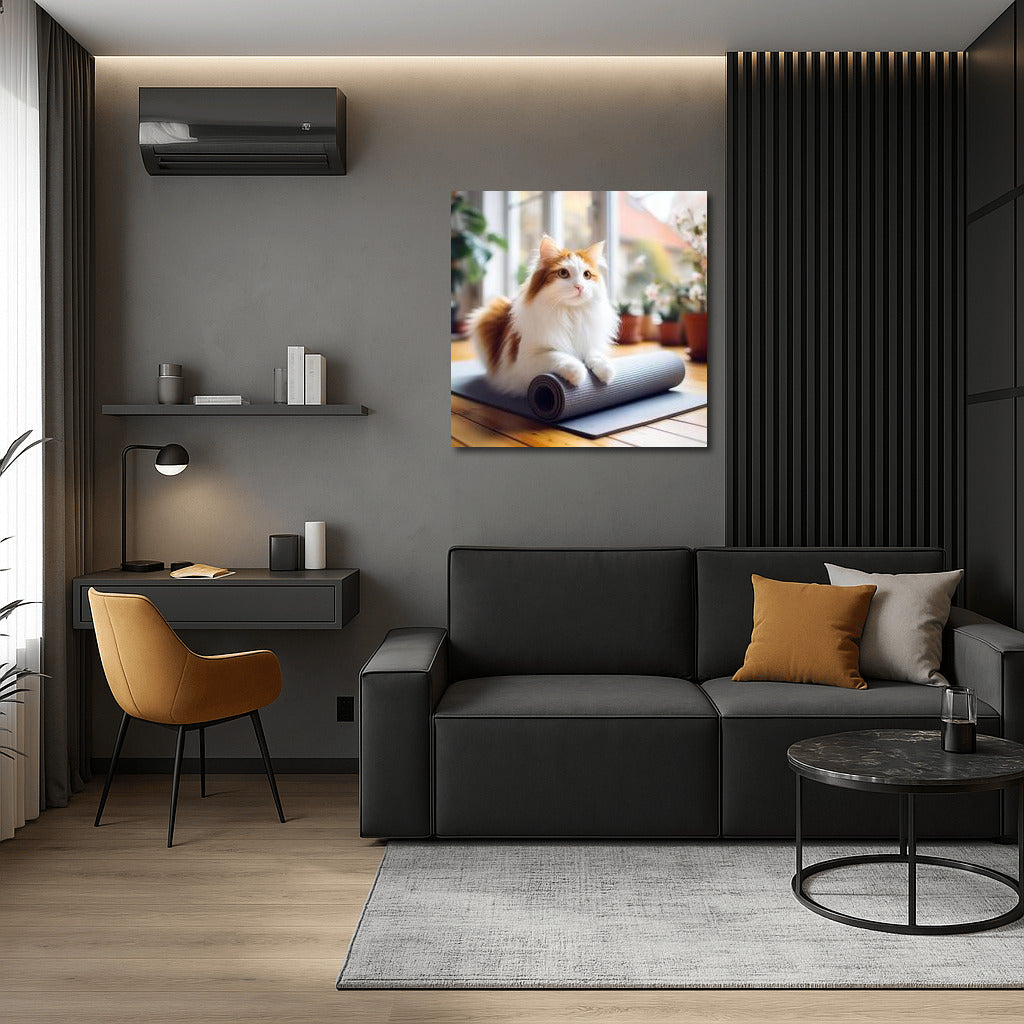 Turkish Van in Yoga Studio: Comfort and Harmony
