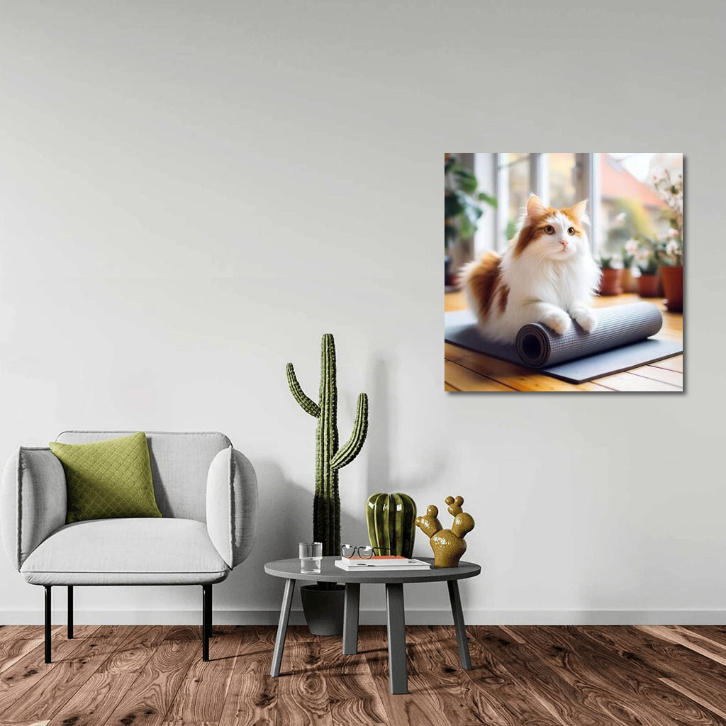 Turkish Van in Yoga Studio: Comfort and Harmony