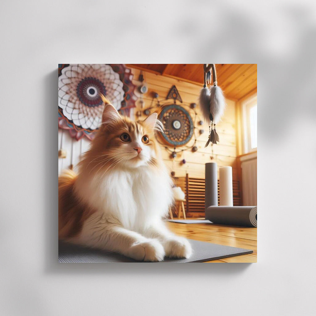 Turkish Van at Yoga Studio: Fluffy Zen