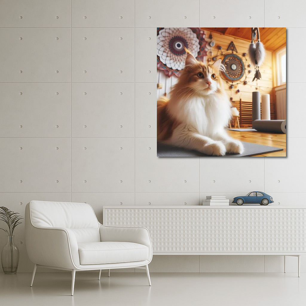 Turkish Van at Yoga Studio: Fluffy Zen