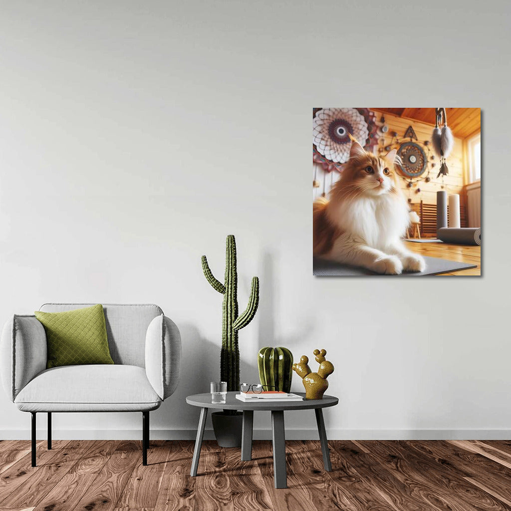 Turkish Van at Yoga Studio: Fluffy Zen