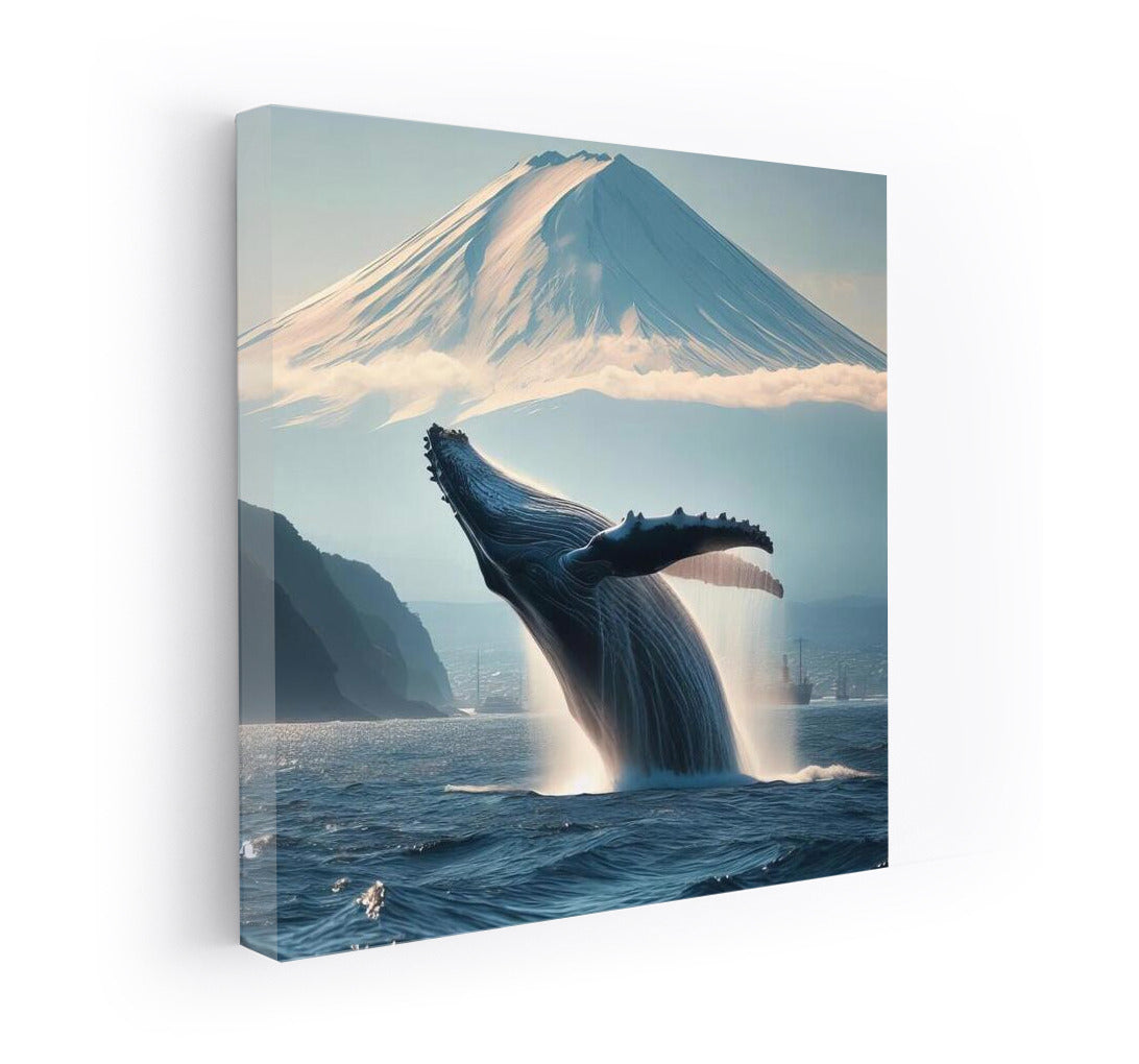 Majestic Whale at Fuji: The Magic of Japan