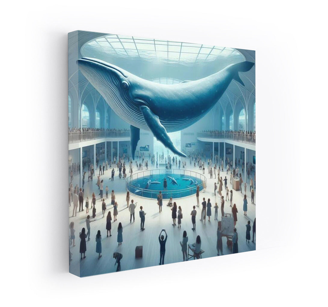 Giant Whale Flying Over Museum: A Visit to the World of Art