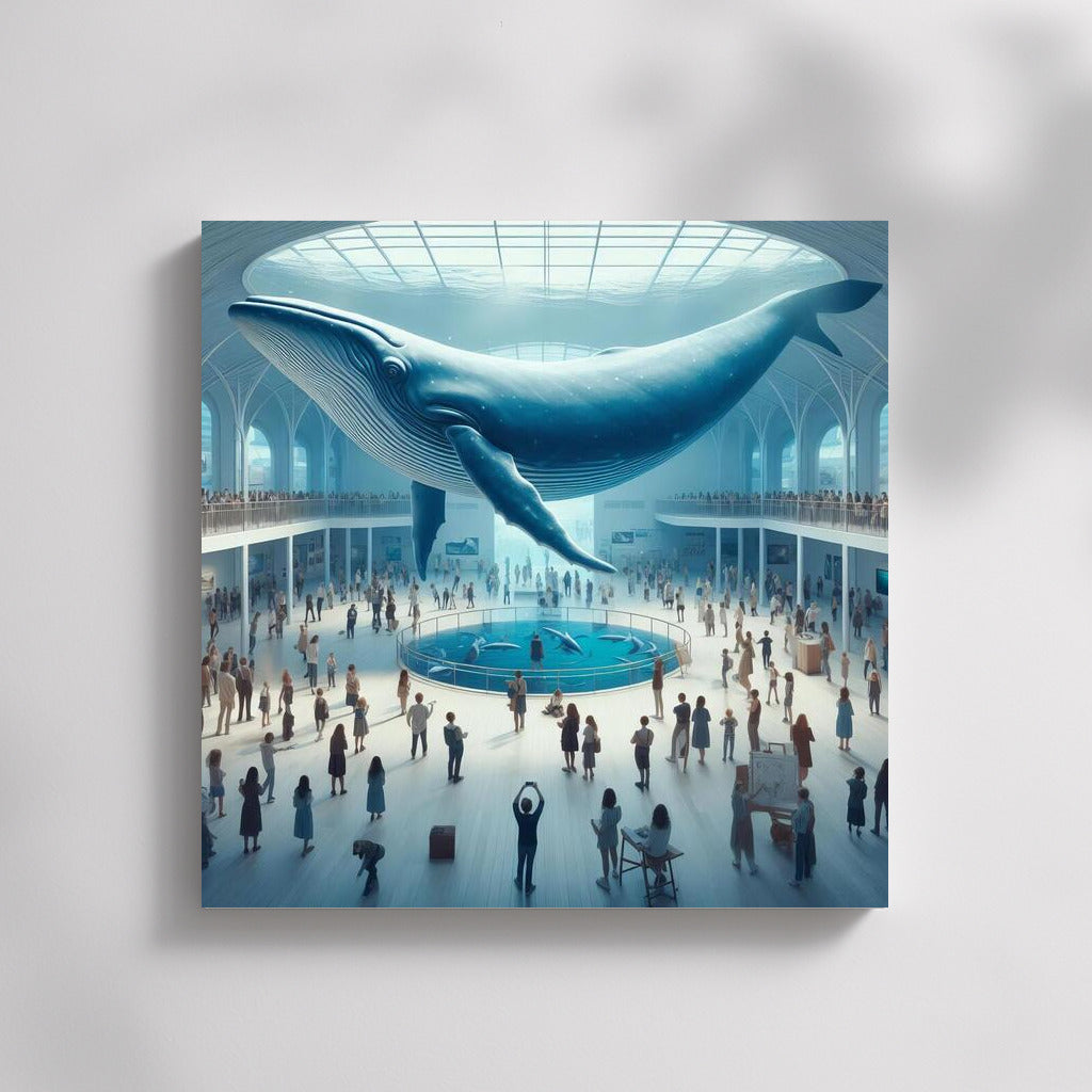 Giant Whale Flying Over Museum: A Visit to the World of Art