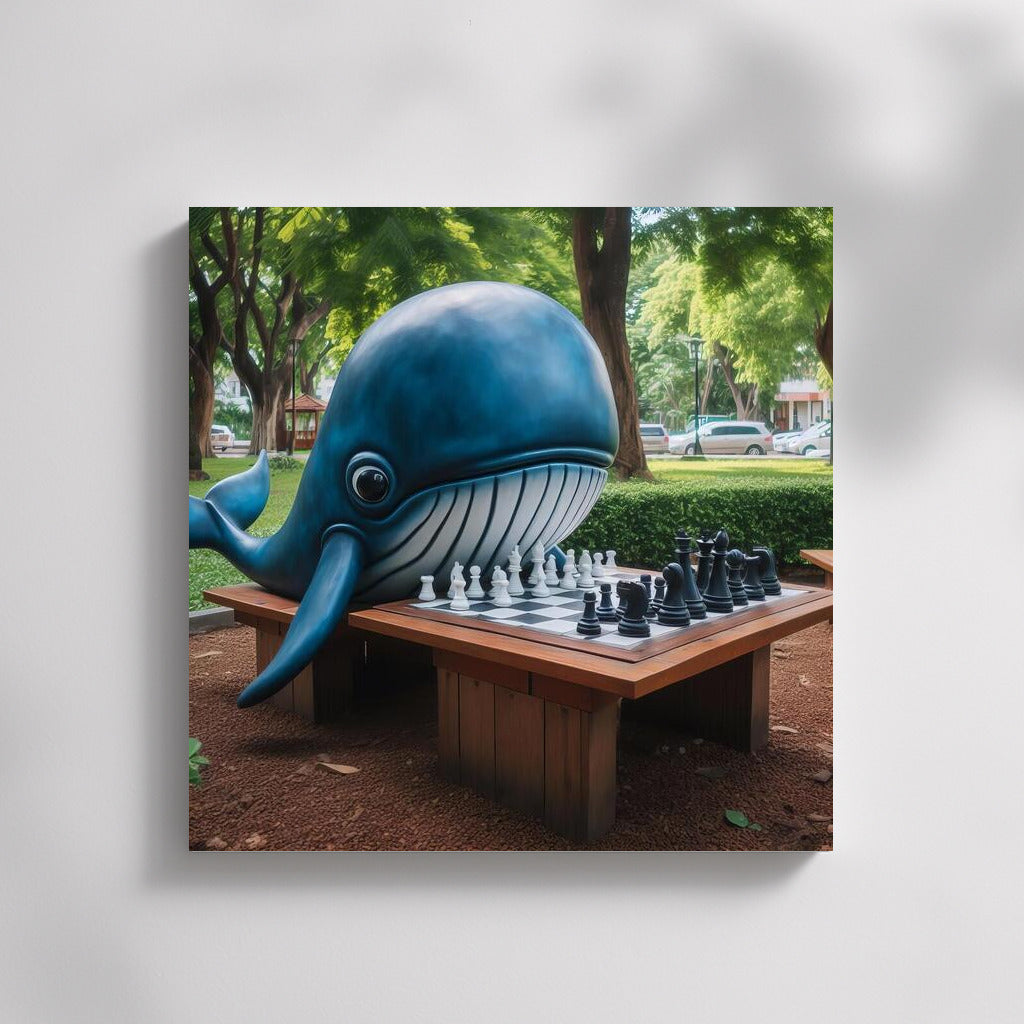 Chess Whale in the Park: Magic World on the Wall