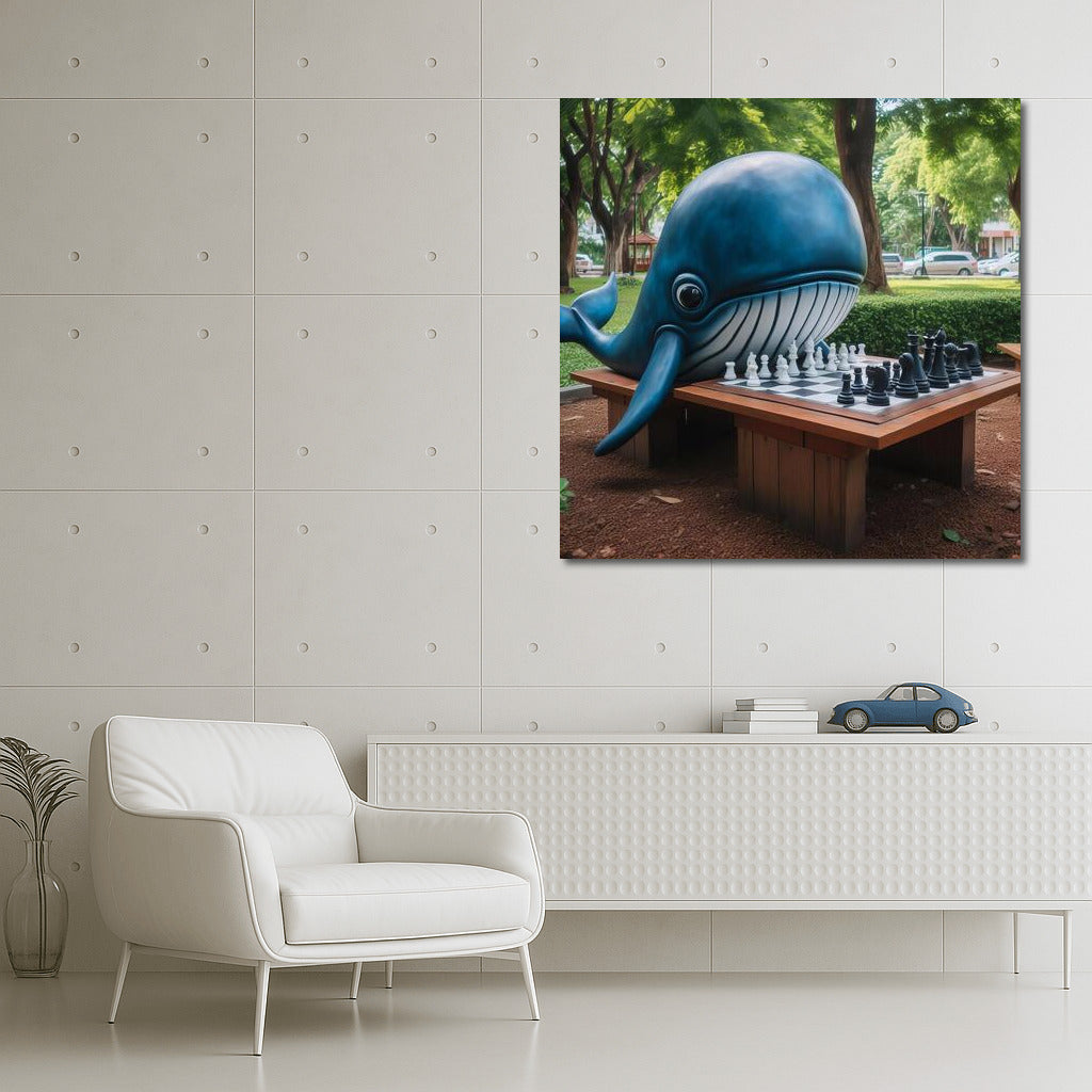 Chess Whale in the Park: Magic World on the Wall