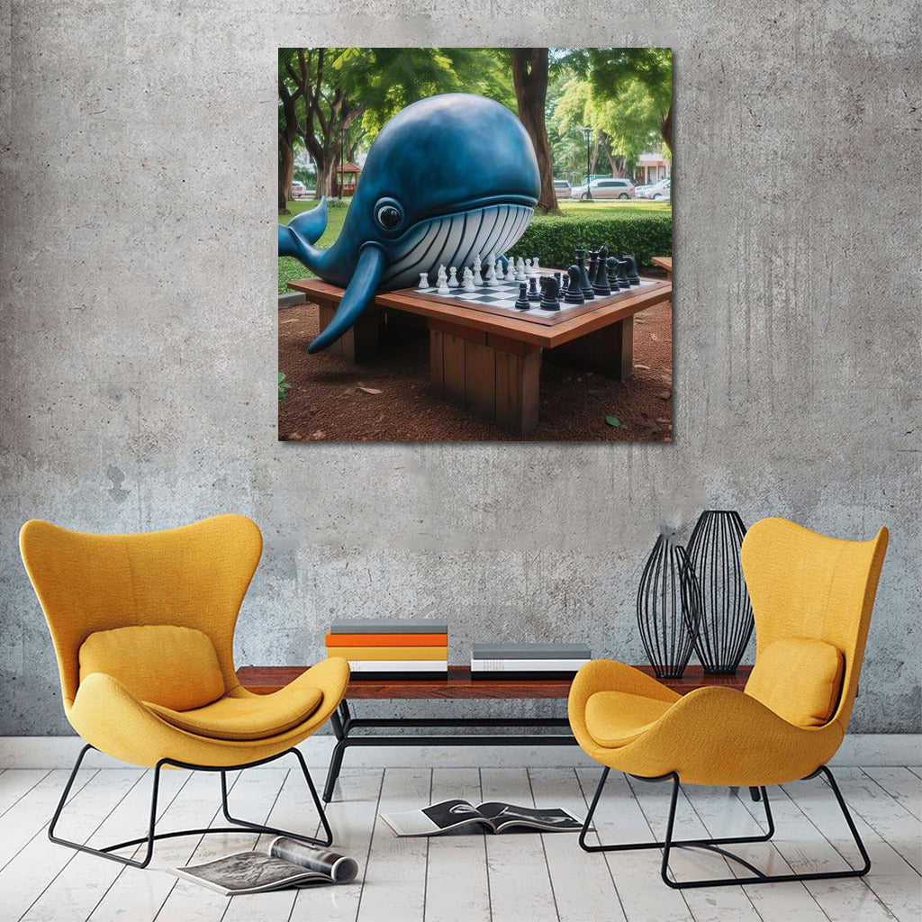 Chess Whale in the Park: Magic World on the Wall