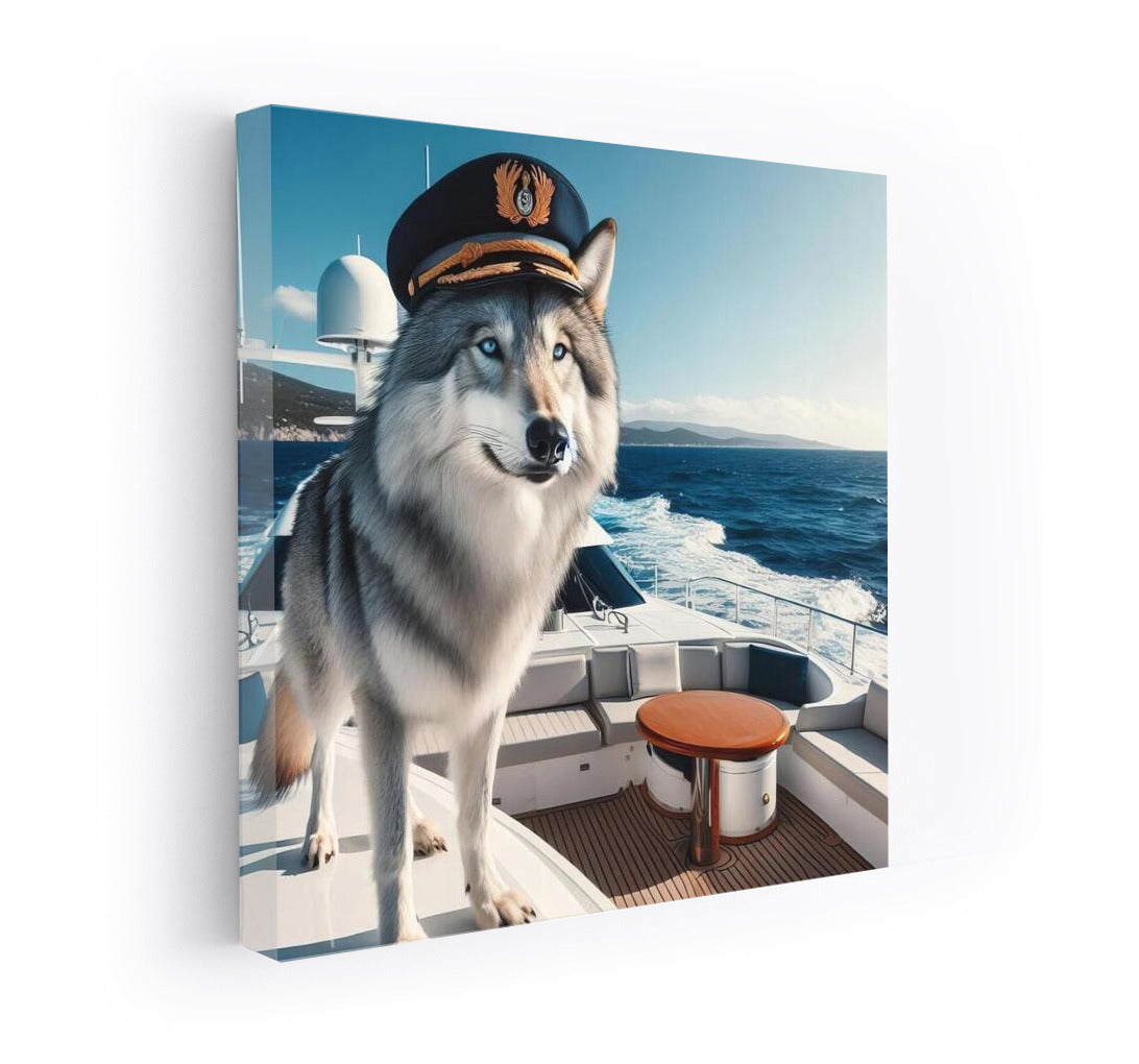 Wolf Captain on a Yacht: Luxury and Power of the Ocean