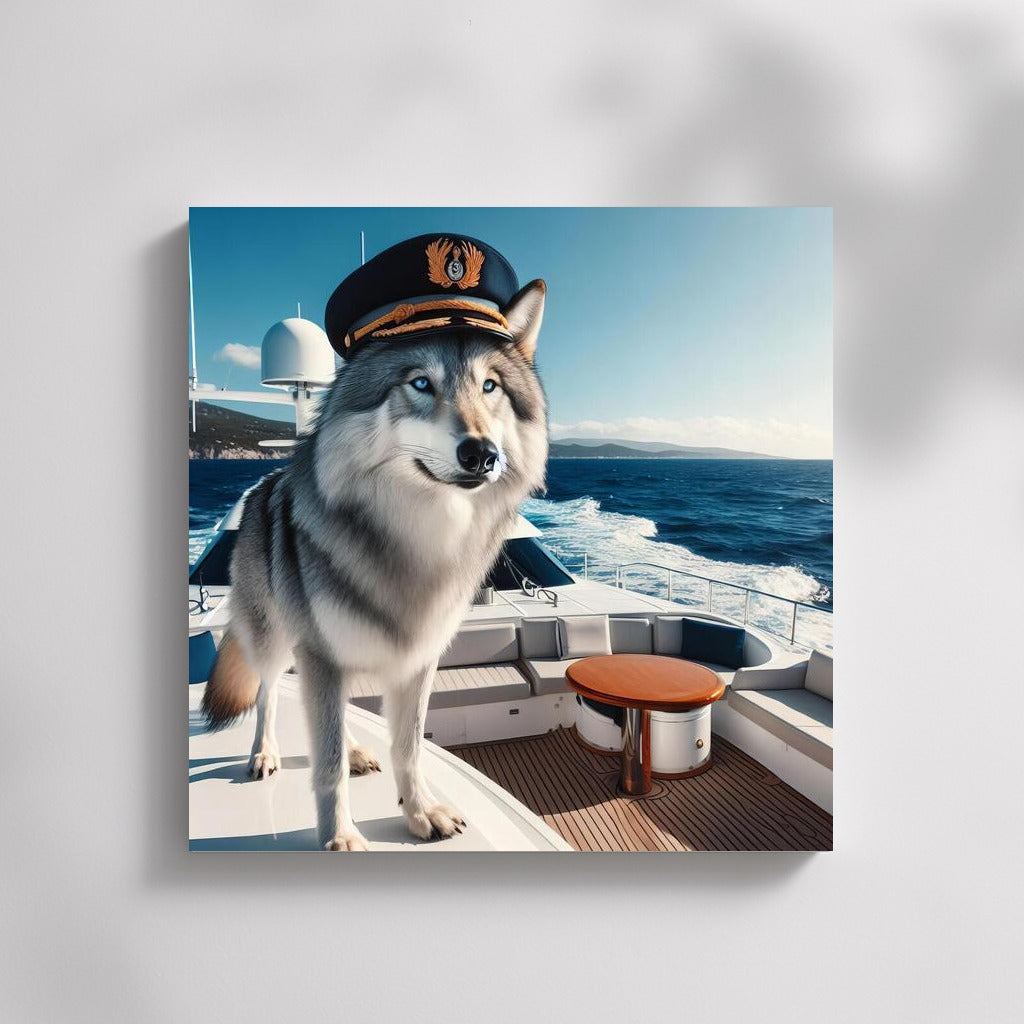 Wolf Captain on a Yacht: Luxury and Power of the Ocean