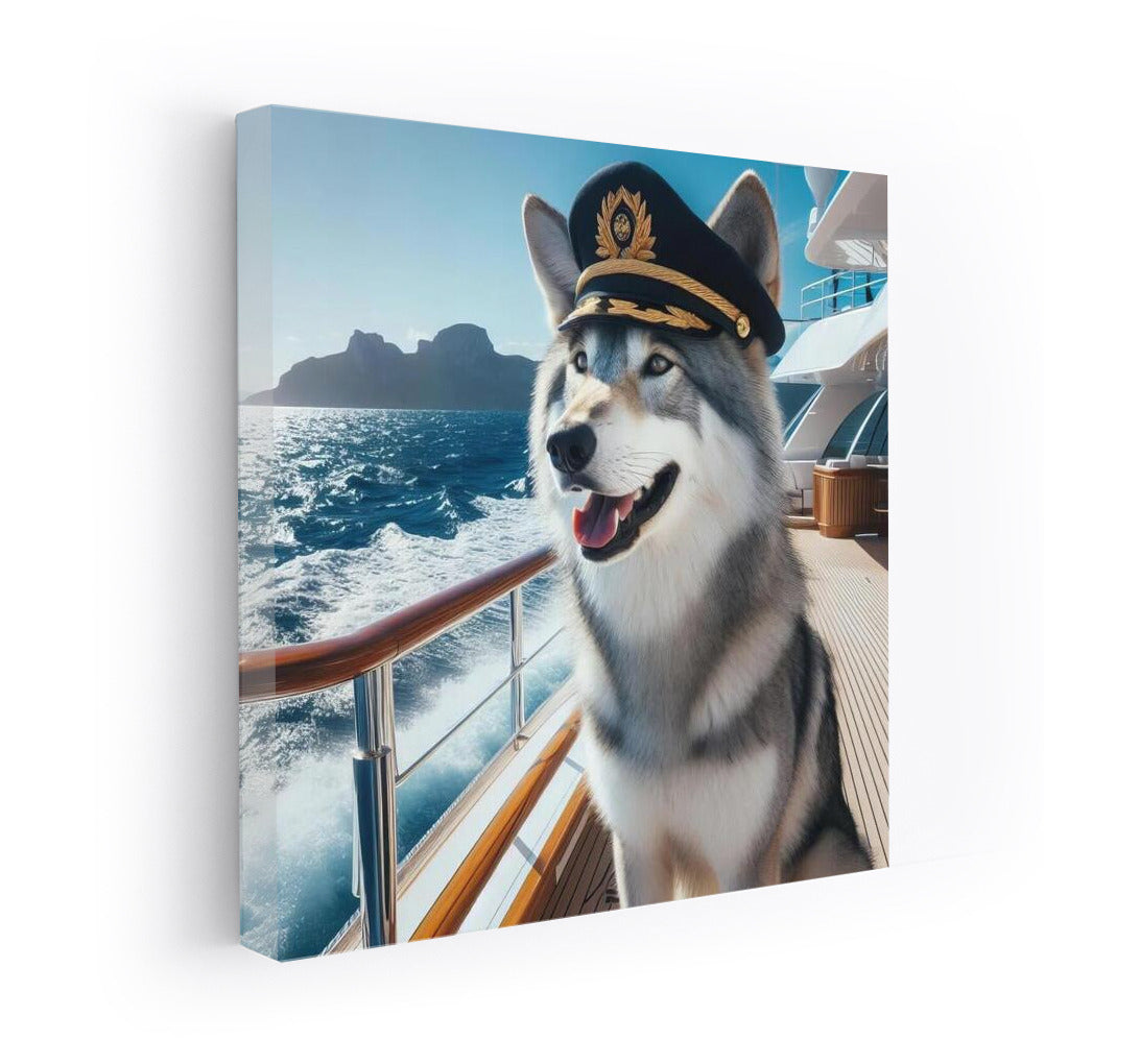 Wolf Captain on a Yacht: Sea Adventures and Freedom