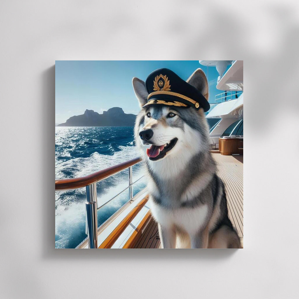 Wolf Captain on a Yacht: Sea Adventures and Freedom