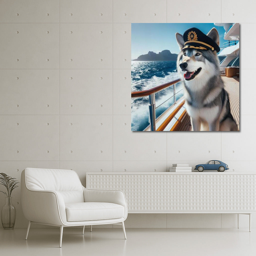 Wolf Captain on a Yacht: Sea Adventures and Freedom