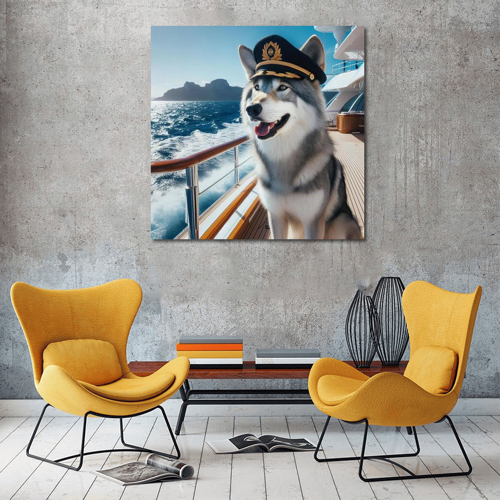 Wolf Captain on a Yacht: Sea Adventures and Freedom