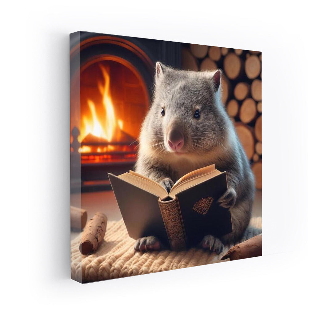 Wombat by the Fireplace: Reading in a World of Fantasy and Comfort