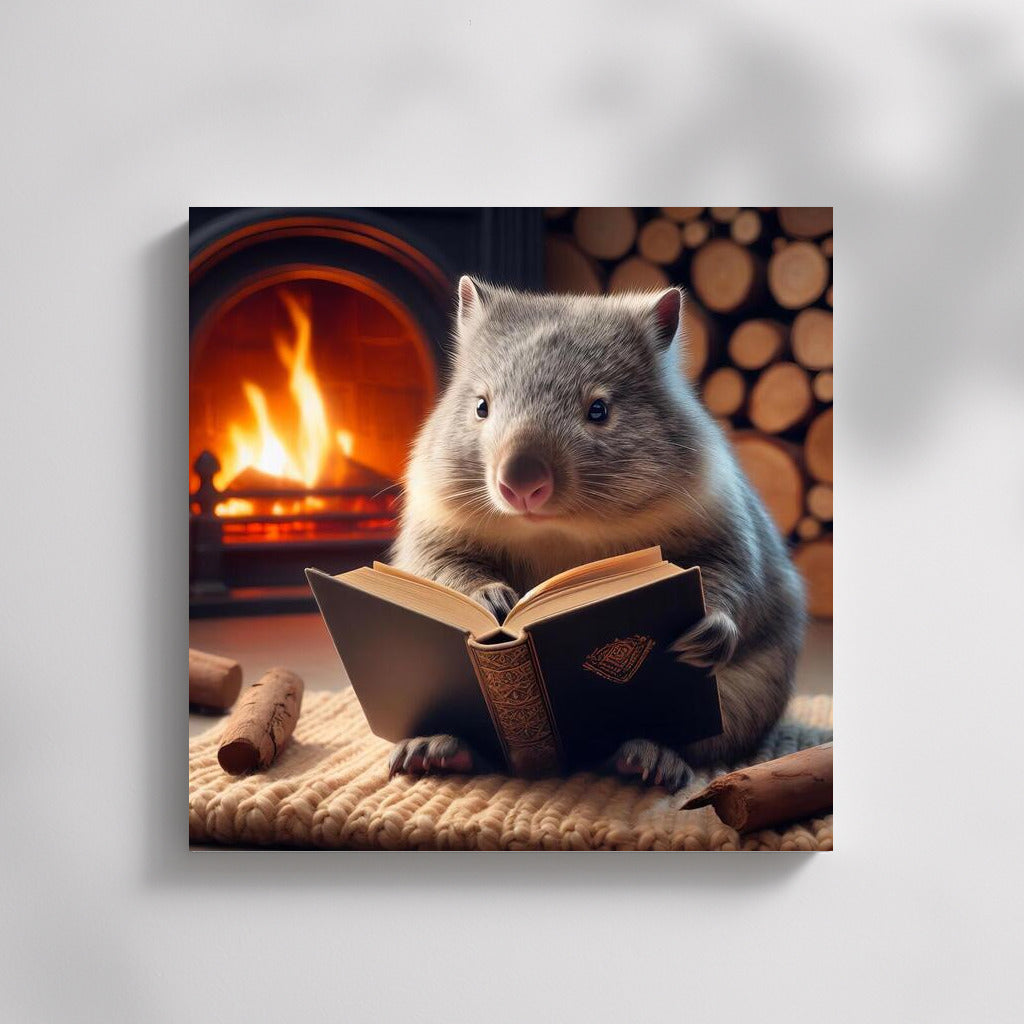 Wombat by the Fireplace: Reading in a World of Fantasy and Comfort