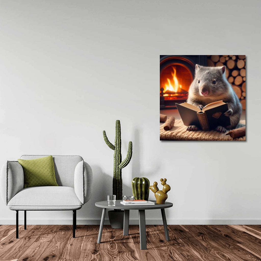 Wombat by the Fireplace: Reading in a World of Fantasy and Comfort