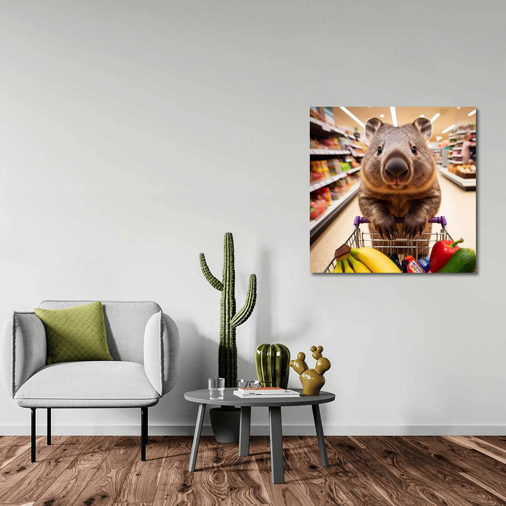 Wombat at the Supermarket: Shopping Adventure with Trolley