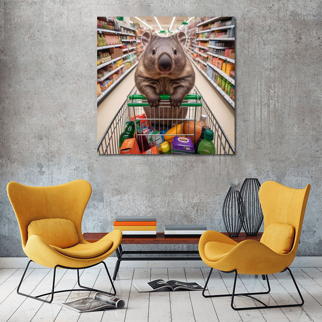 Wombat in the supermarket: Fun purchases for the interior