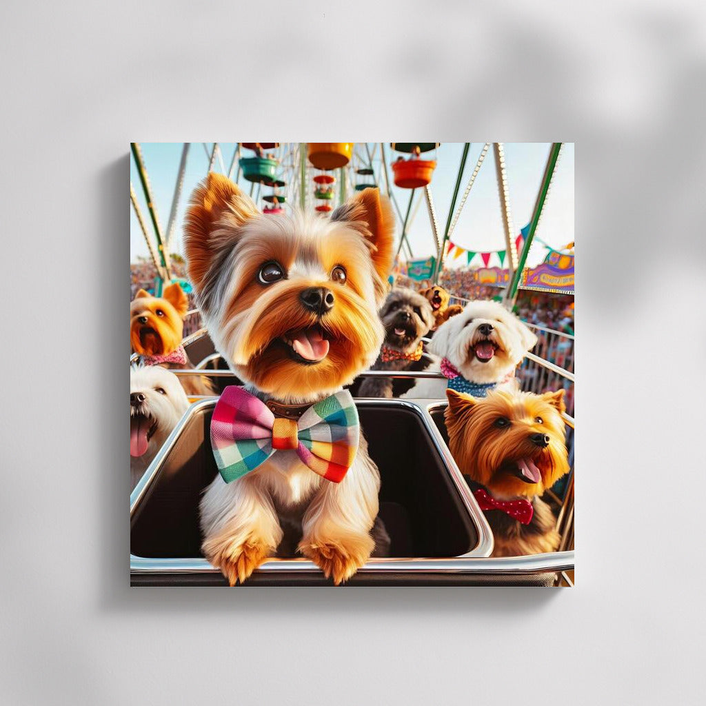 Carnival Extravaganza with Yorkshire Terriers